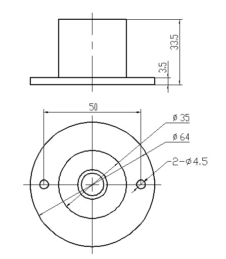 紫外輻射傳感器結(jié)構(gòu)尺寸圖